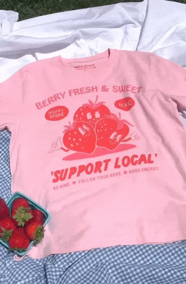 Berry Fresh + Sweet Graphic T-shirt - Image 3