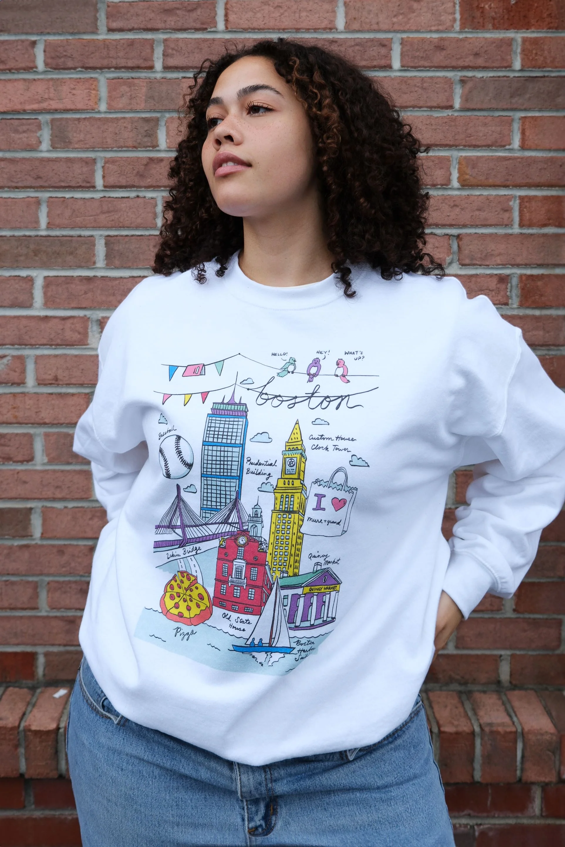 Boston Illustration Sweatshirt - Image 4