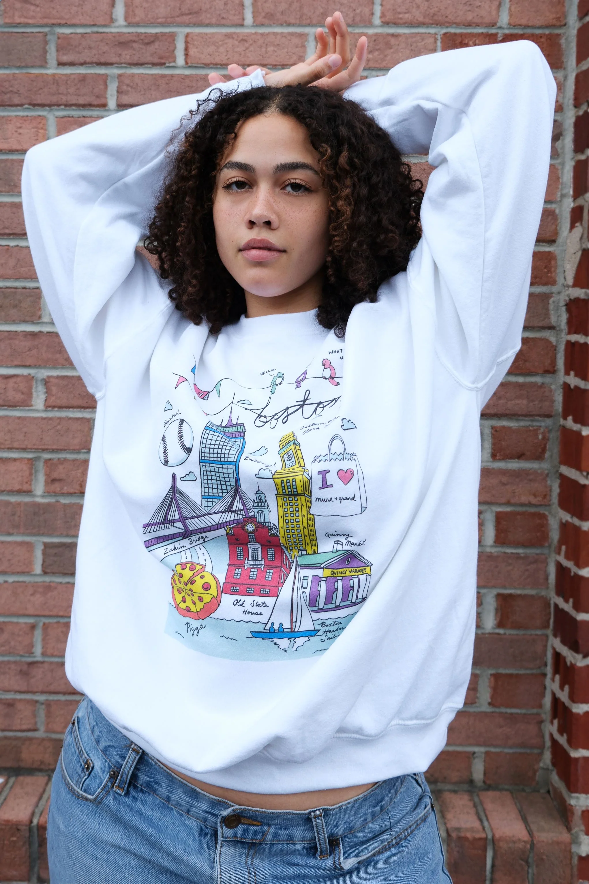Boston Illustration Sweatshirt - Image 5