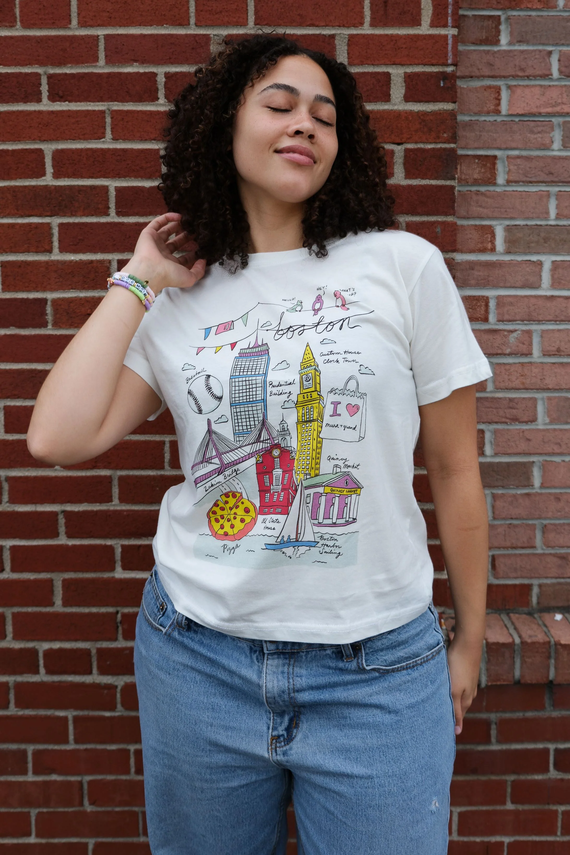 Boston Illustration T-shirt - Image 3