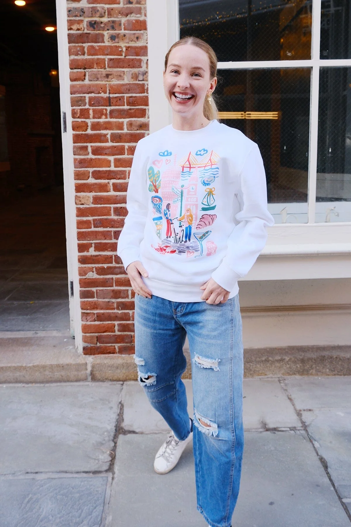 Boston Sketchbook Graphic Sweatshirt - Image 4
