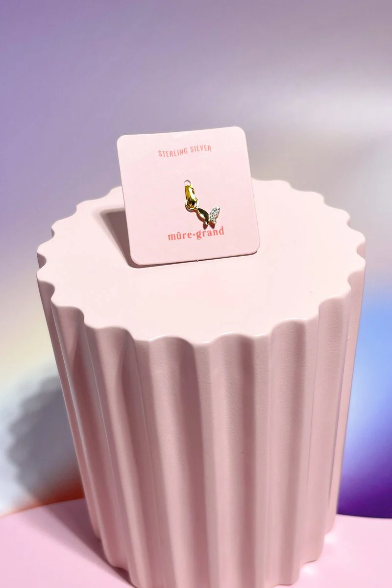 Butterfly Sterling Silver Dangle Charm - Image 5