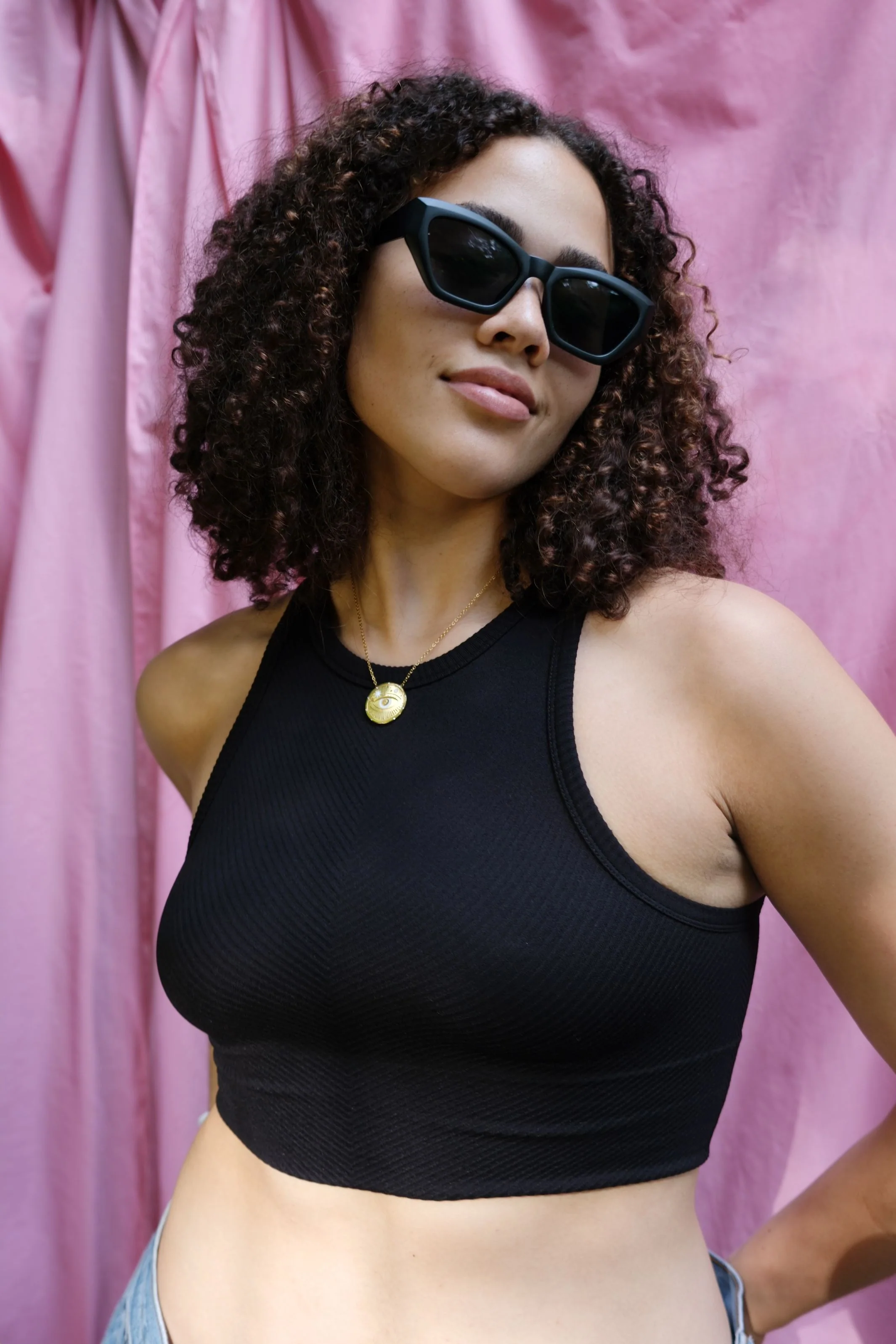 Freya High Neck Seamless Bra Top - Image 3