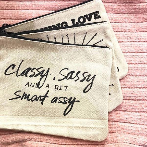 Classy Sassy and a Bit Smart Assy Canvas Pouch - Image 4
