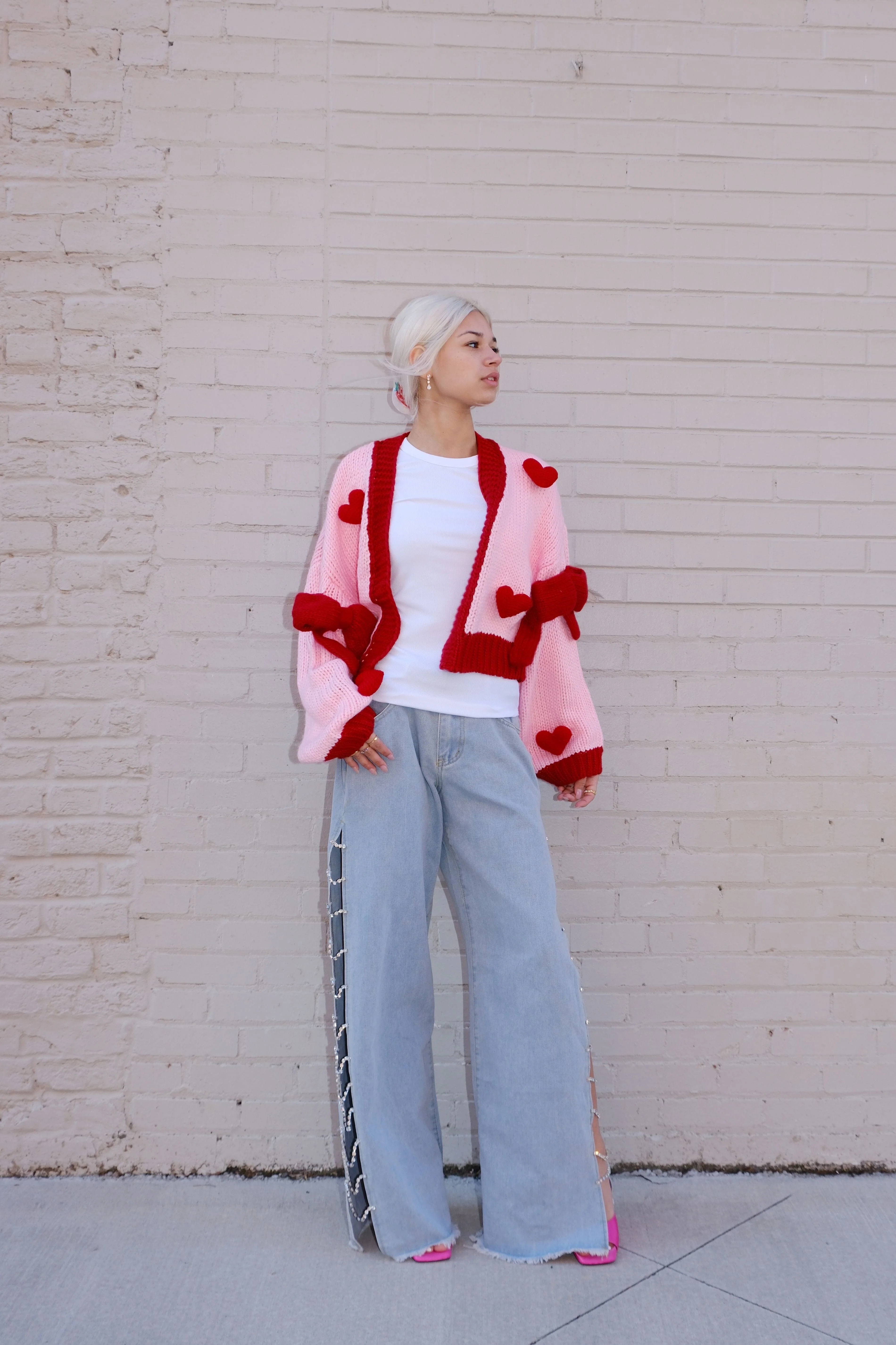 Follow Your Heart Puff Cardigan - Image 6