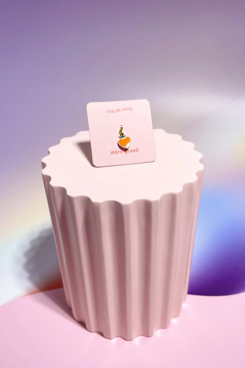 Heart Sterling Silver Dangle Charm - Image 3