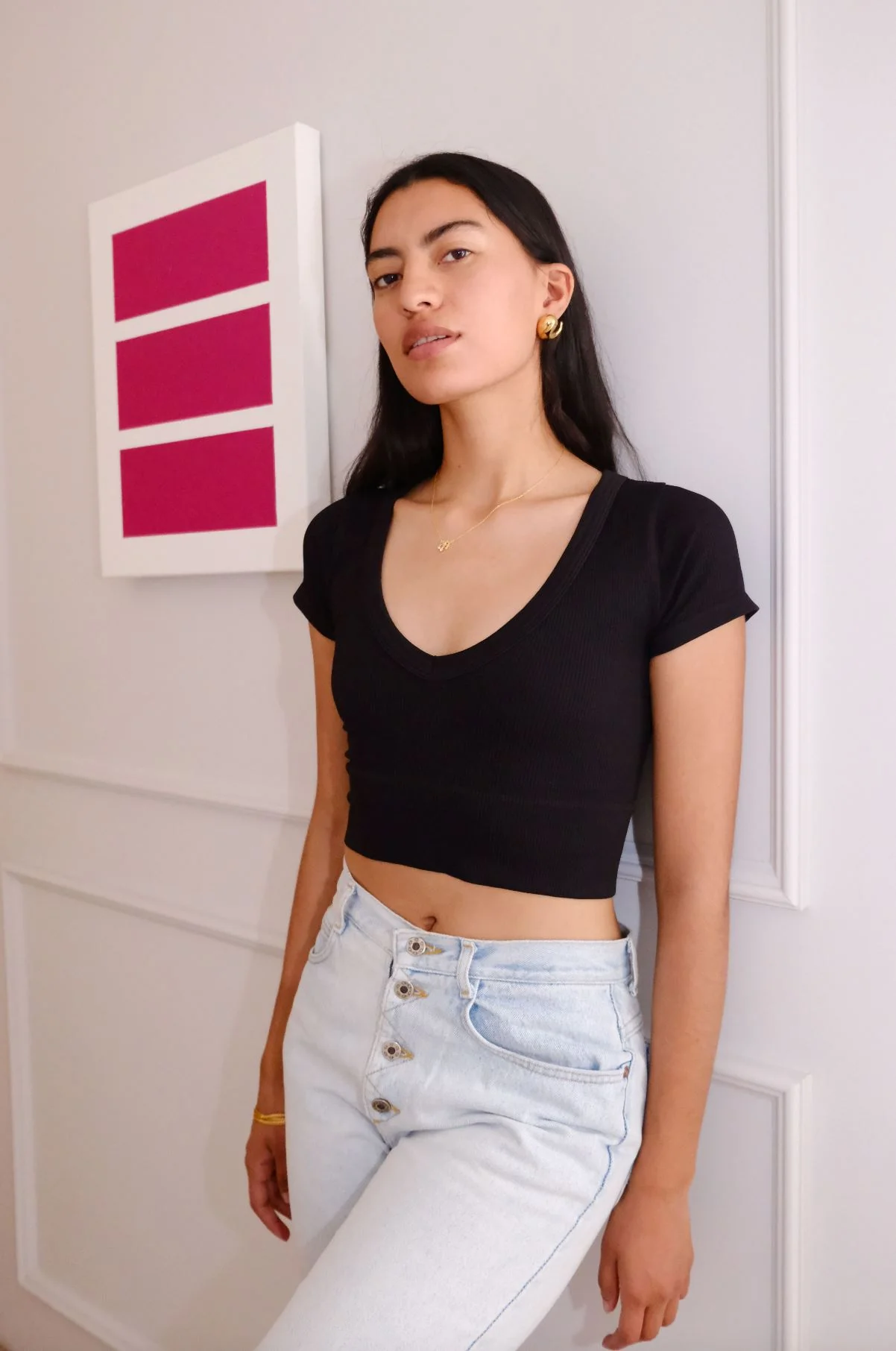 Jemma Seamless Cropped Tee - Image 5