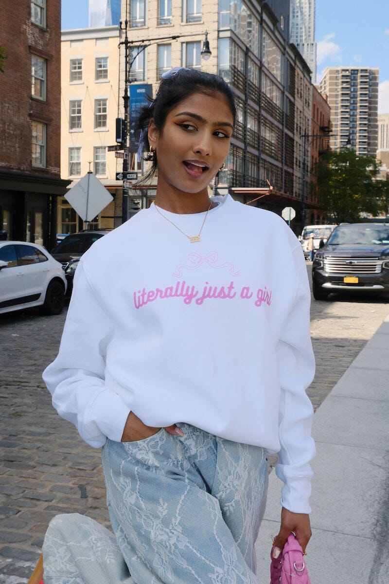 Literally Just A Girl Graphic Sweatshirt - Image 3