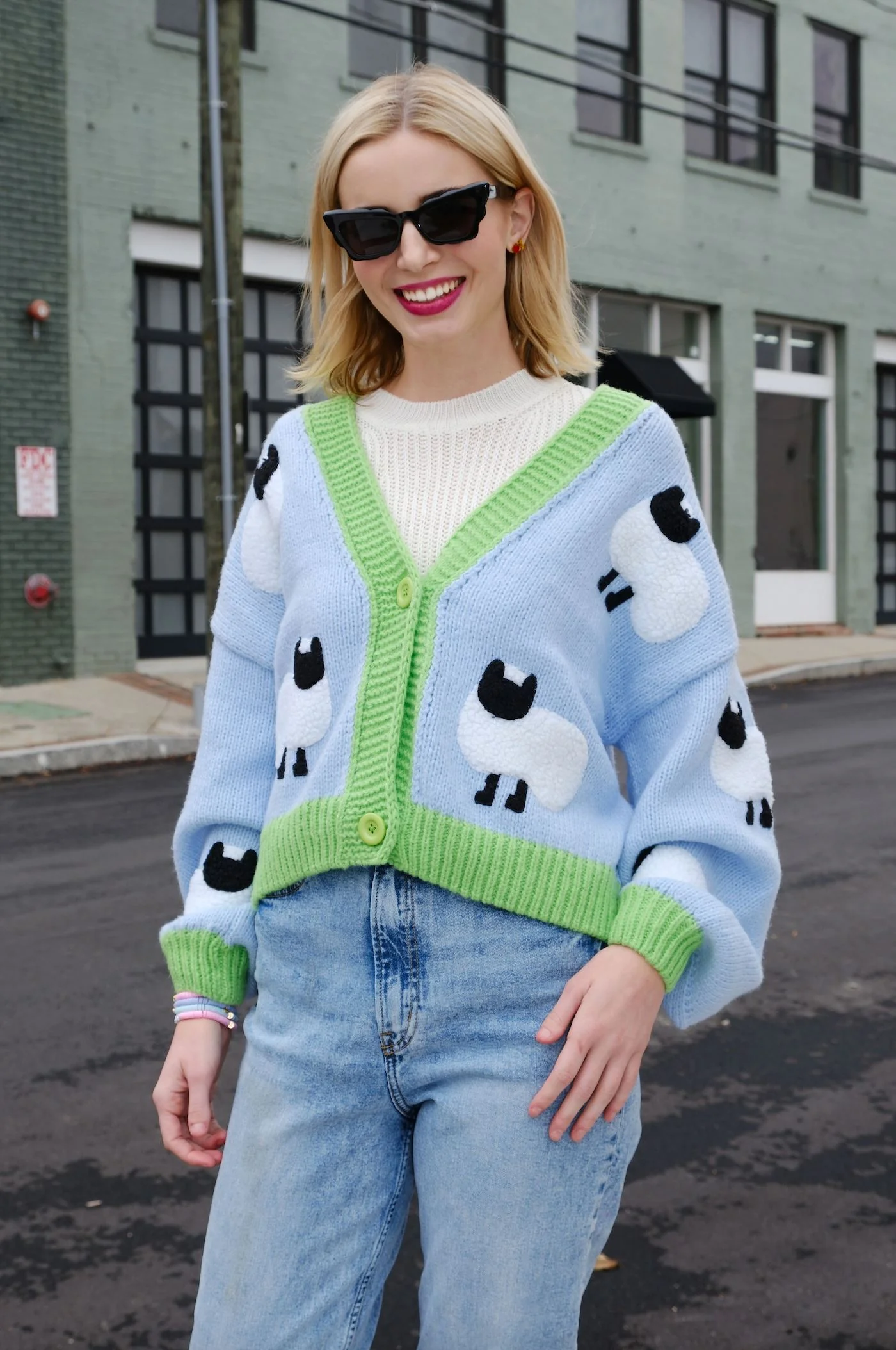 Little Lamb Puff Cardigan - Image 4