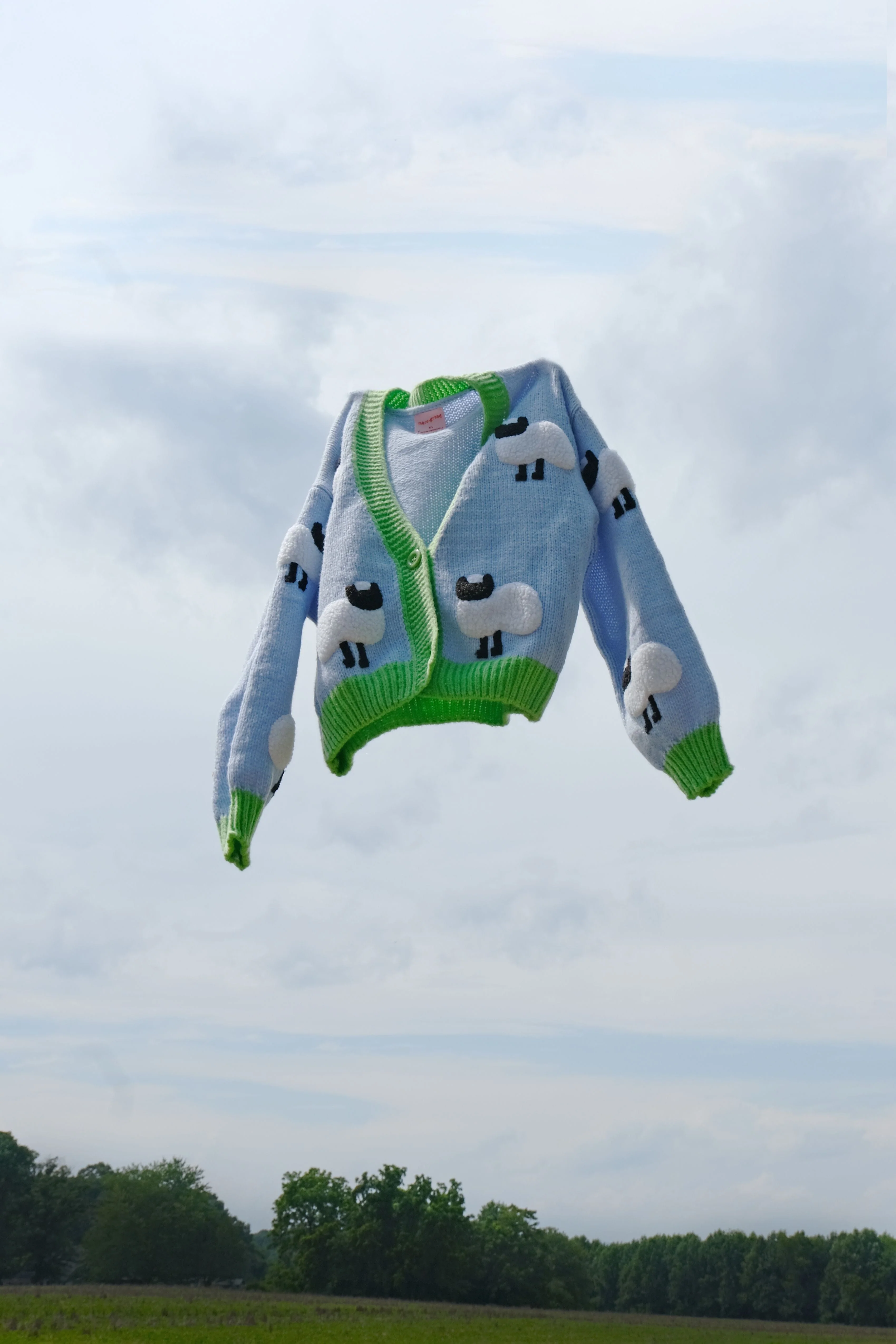 Little Lamb Puff Cardigan - Image 7