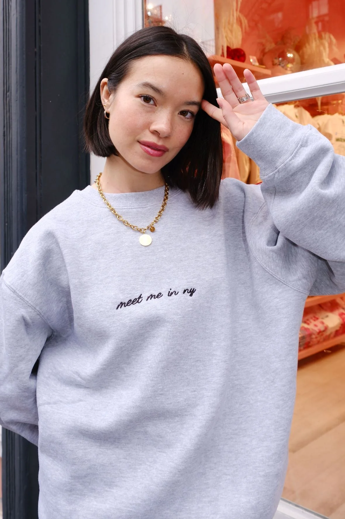 Meet Me in NY Embroidered Sweatshirt - Image 4
