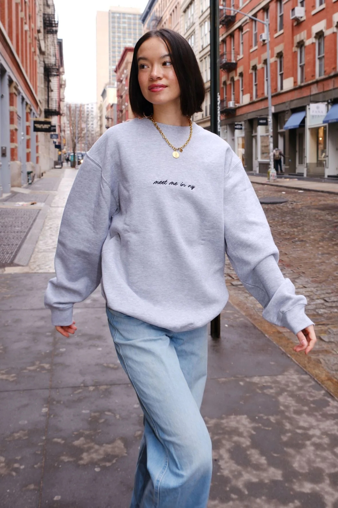 Meet Me in NY Embroidered Sweatshirt - Image 6