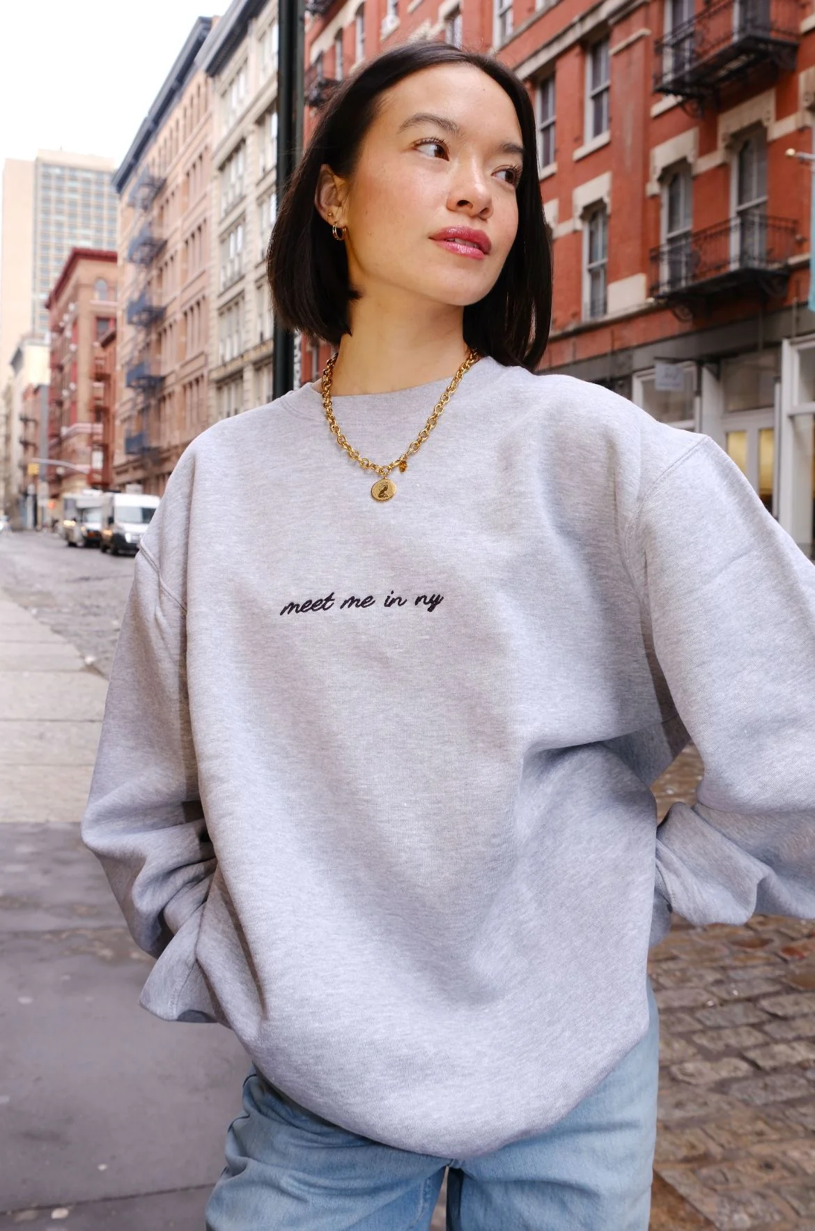 Meet Me in NY Embroidered Sweatshirt - Image 7