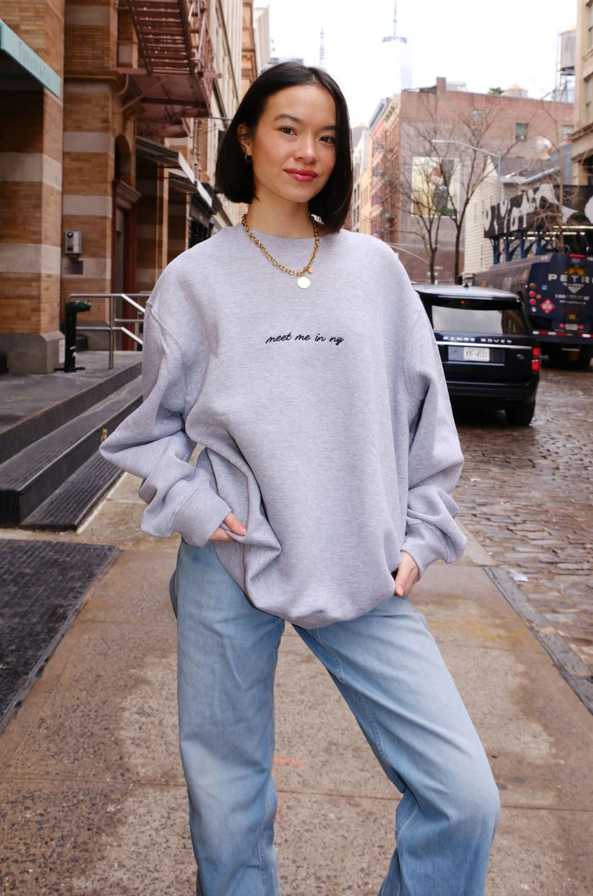 Meet Me in NY Embroidered Sweatshirt - Image 8