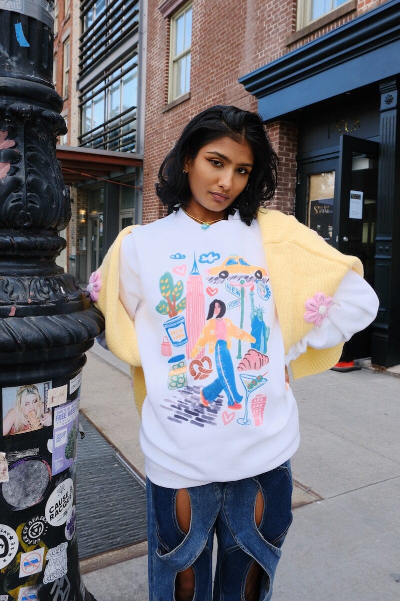 New York Sketchbook Graphic Sweatshirt - Image 3