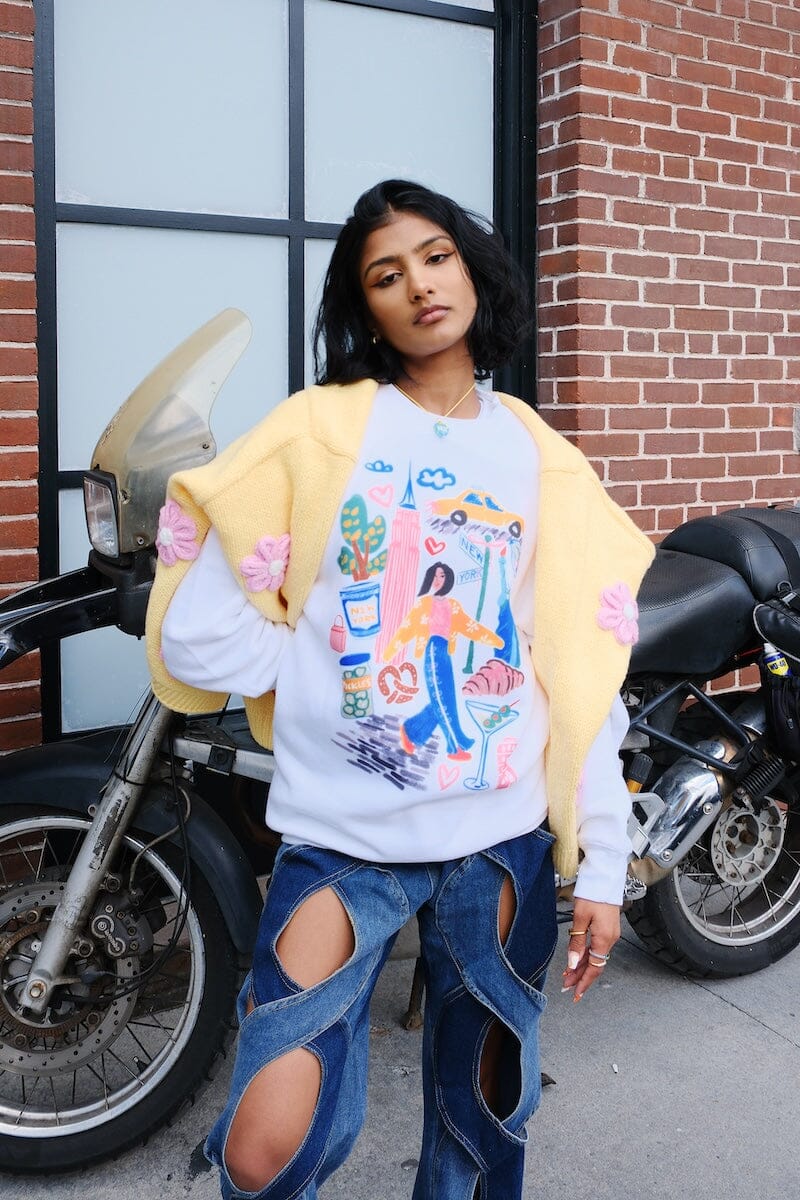 New York Sketchbook Graphic Sweatshirt - Image 5