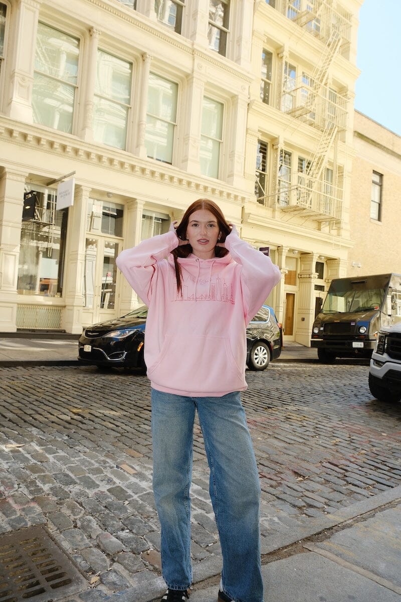 New York Skyline Embroidered Hoodie - Image 4