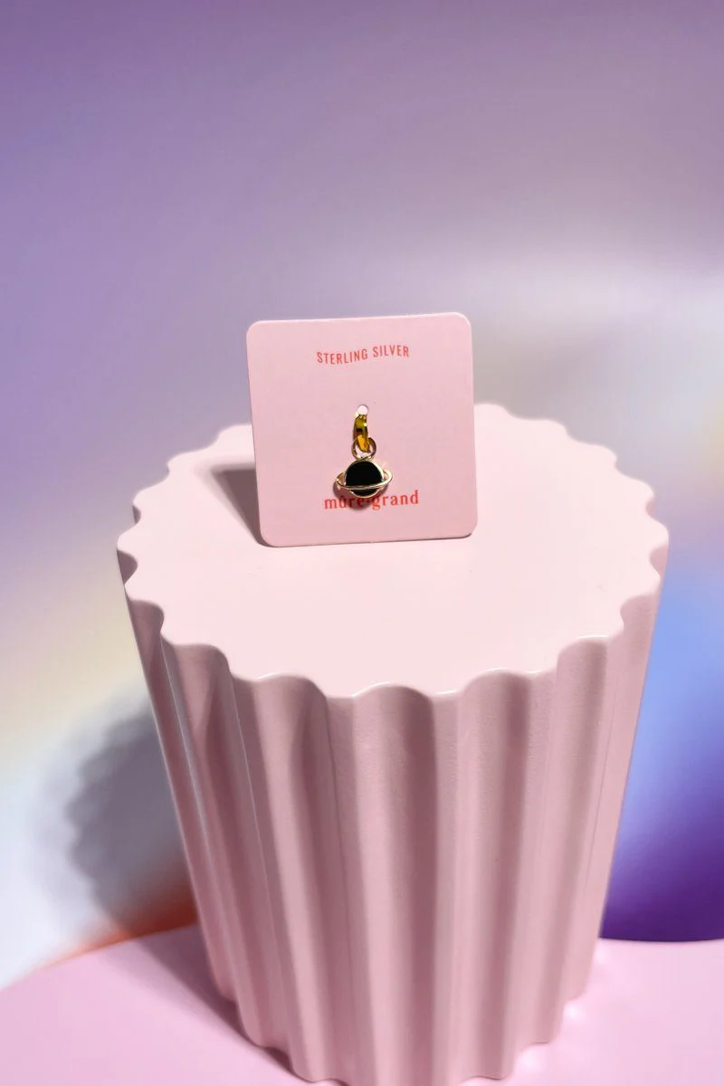 Saturn Sterling Silver Dangle Charm - Image 4