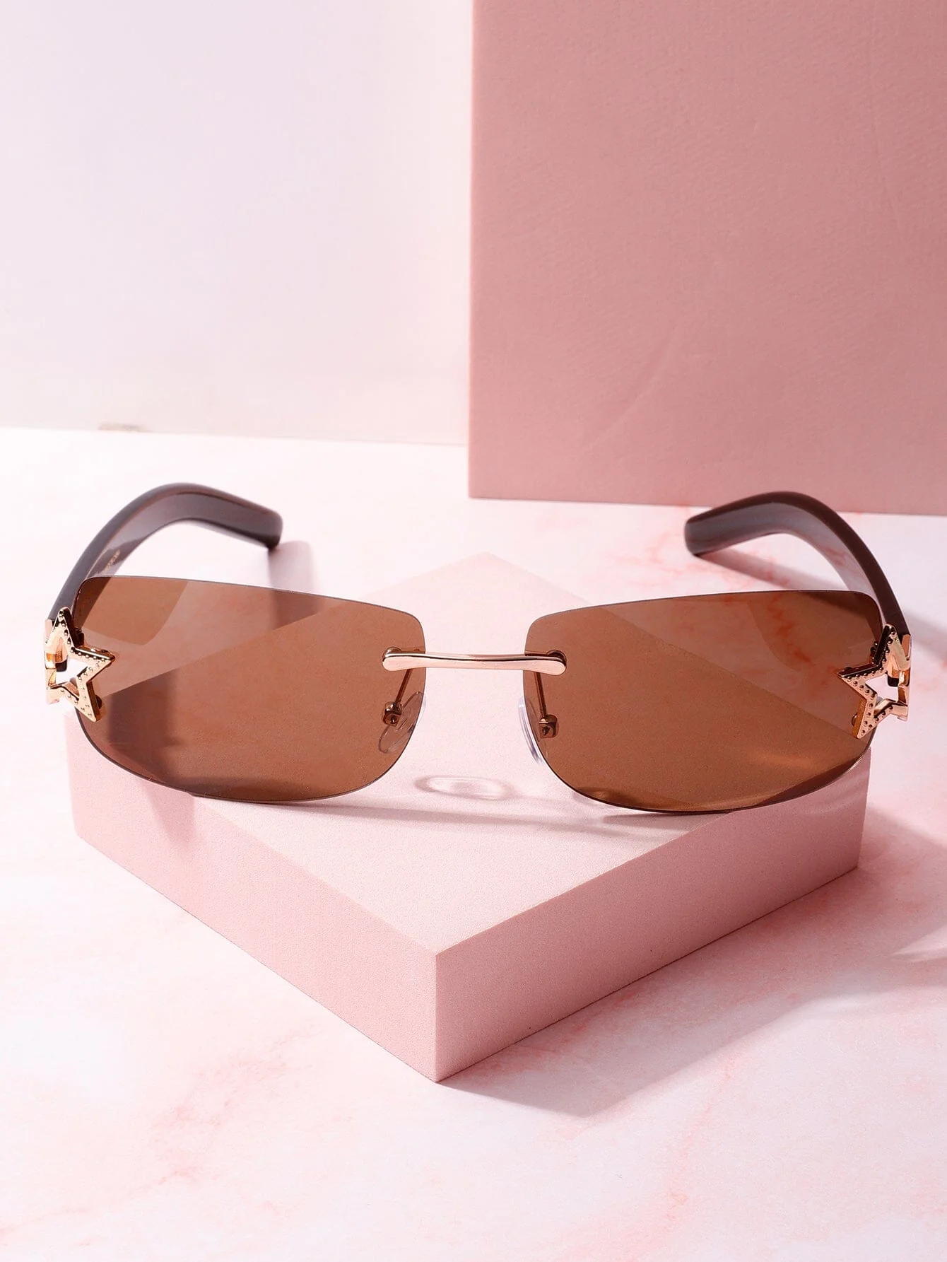 Space Cowboy Rimless Sunglasses - Image 4