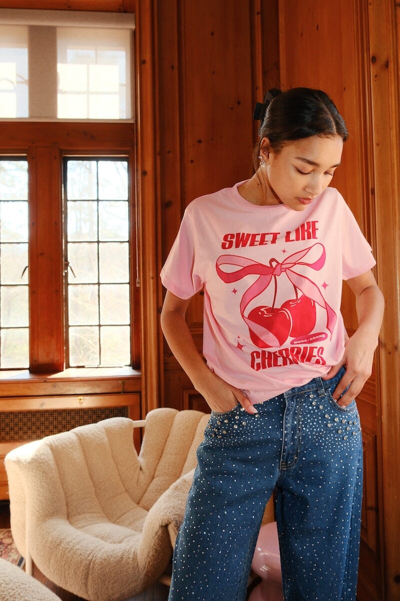 Sweet Like Cherries Graphic T-Shirt - Image 5