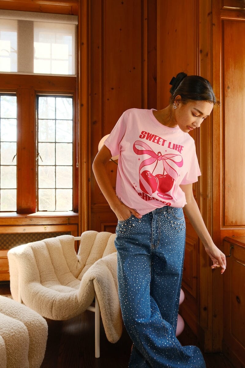 Sweet Like Cherries Graphic T-Shirt - Image 7