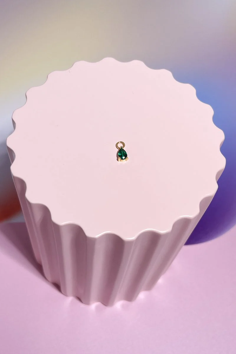 Tear Drop Sterling Silver Dangle Charm - Image 4