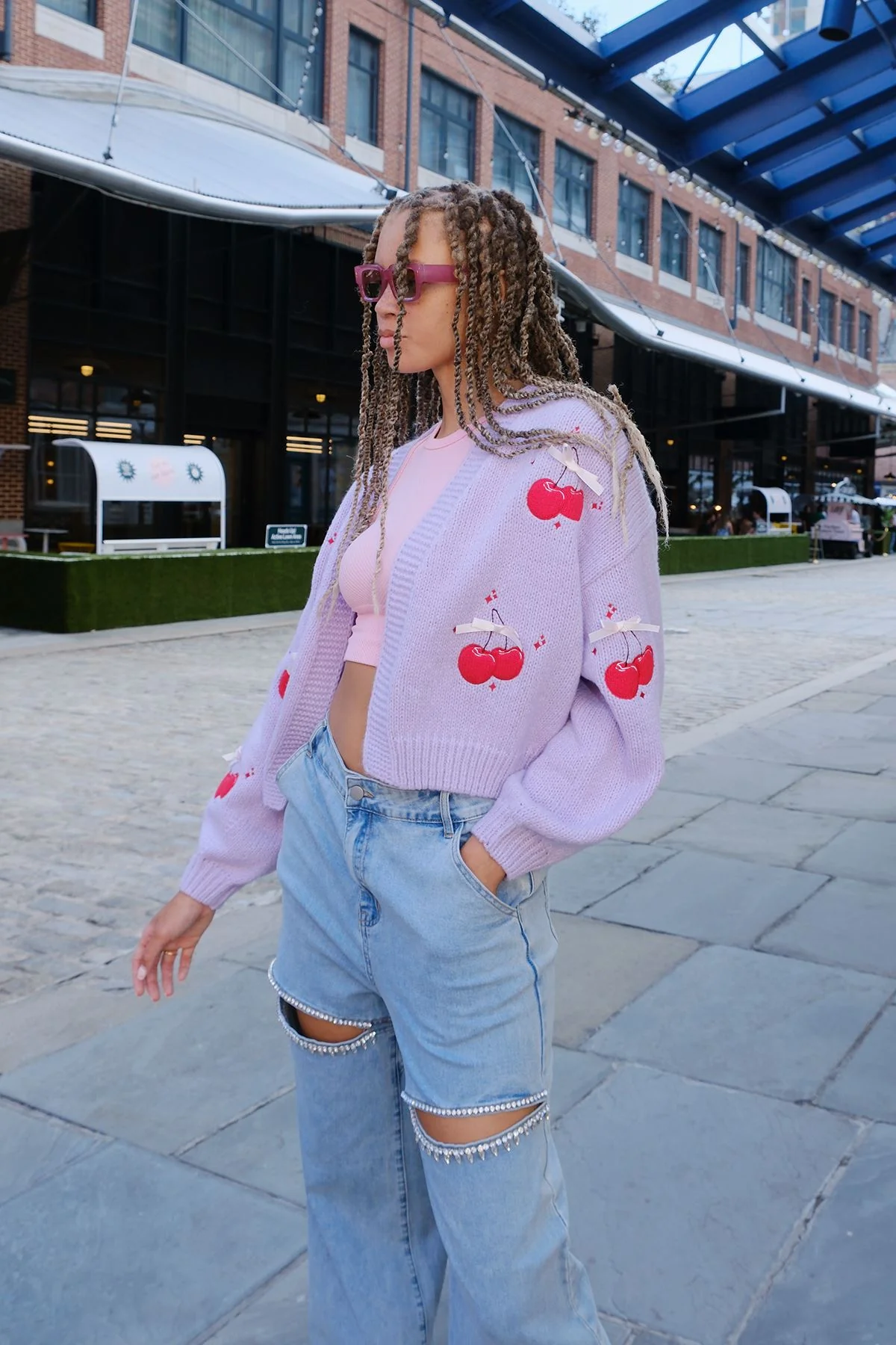 You're the Cherry on Top Puff Cardigan - Image 3